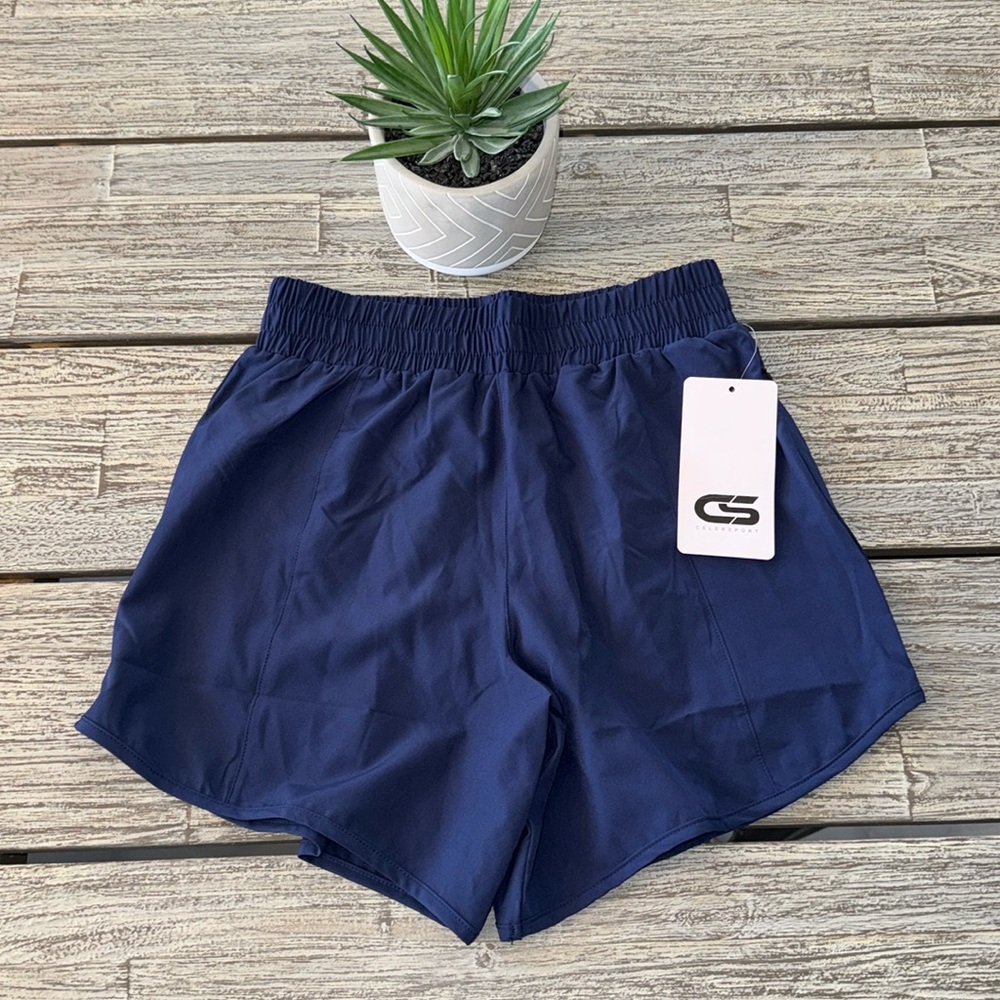Women’s Lightweight Moisture Wicking Running/Workout Shorts w/ Cell Pocket, Sz 4